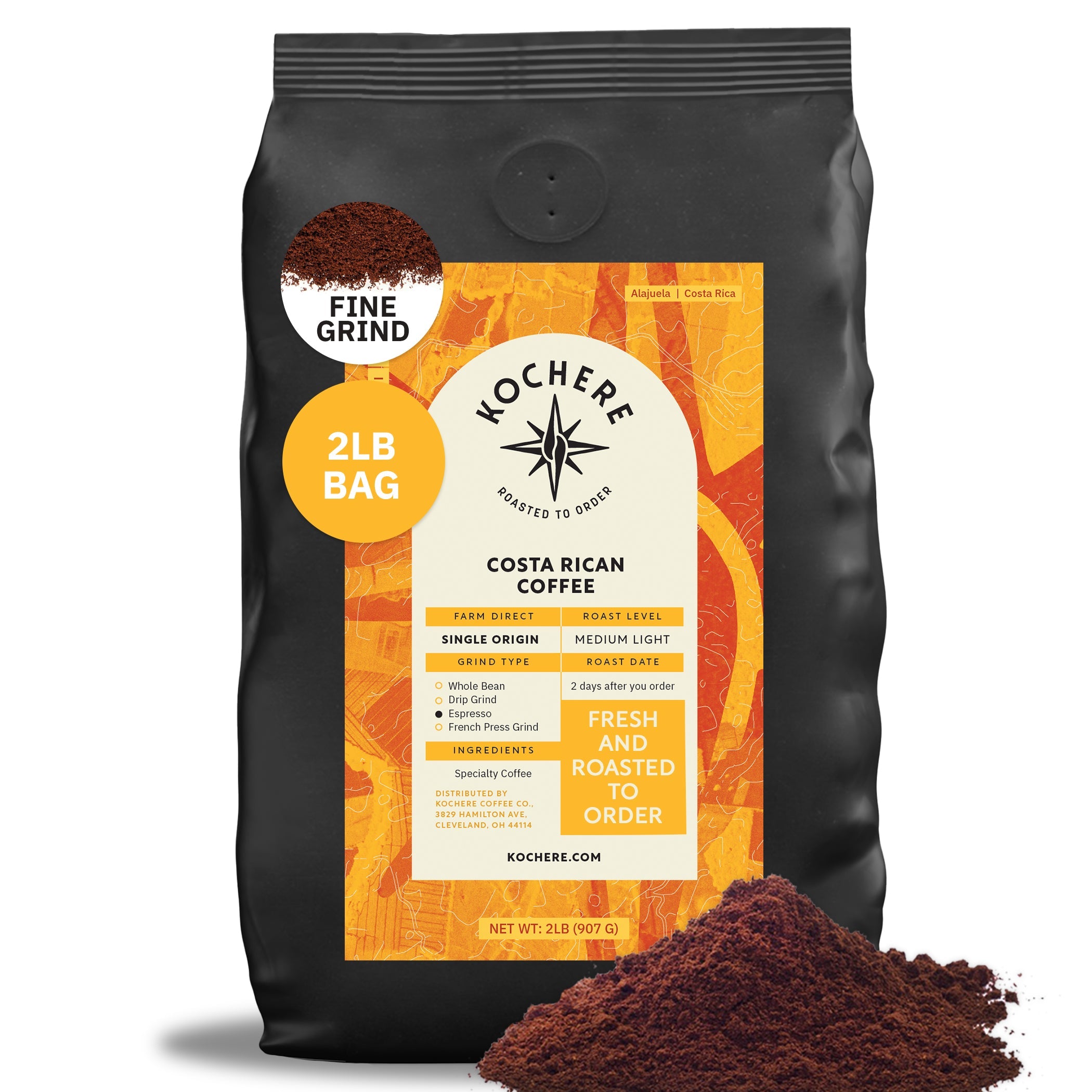 Kochere Coffee Costa Rican Alajuela Medium Roast - Sweet Apple, Raisin Notes