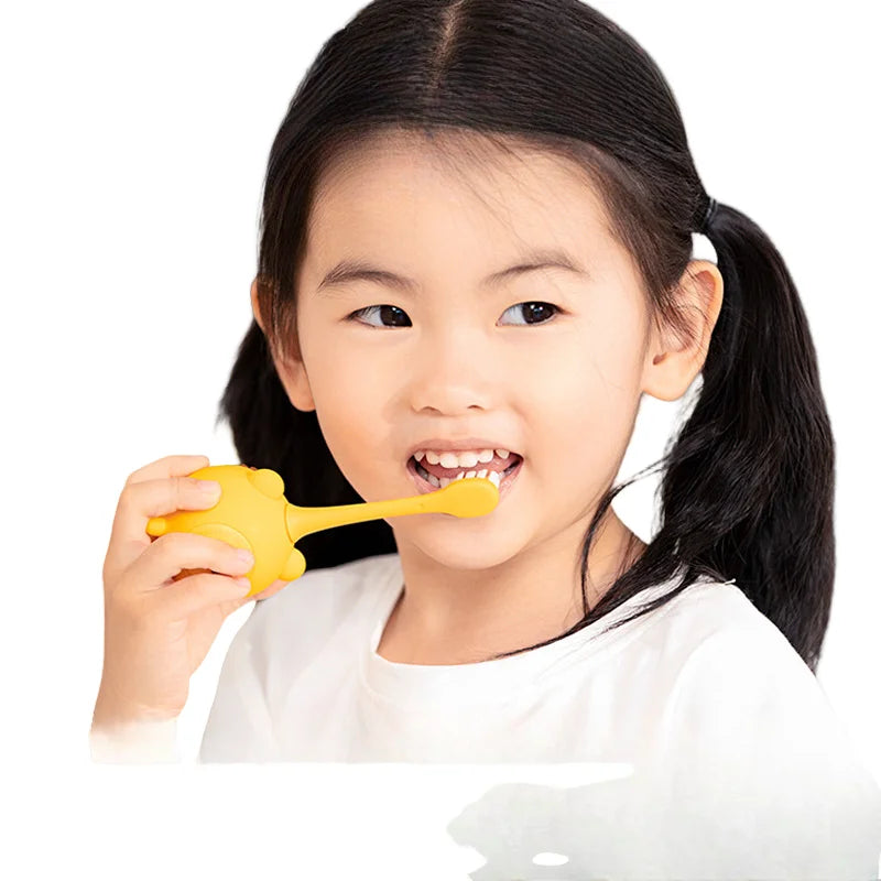 Children's Electric Toothbrush Creative Cute Cartoon Soft Hair Intelligent Timer Sonic Waterproof USB Charging