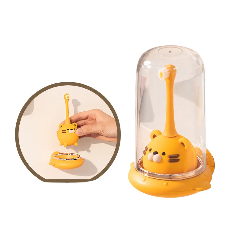Children's Electric Toothbrush Creative Cute Cartoon Soft Hair Intelligent Timer Sonic Waterproof USB Charging