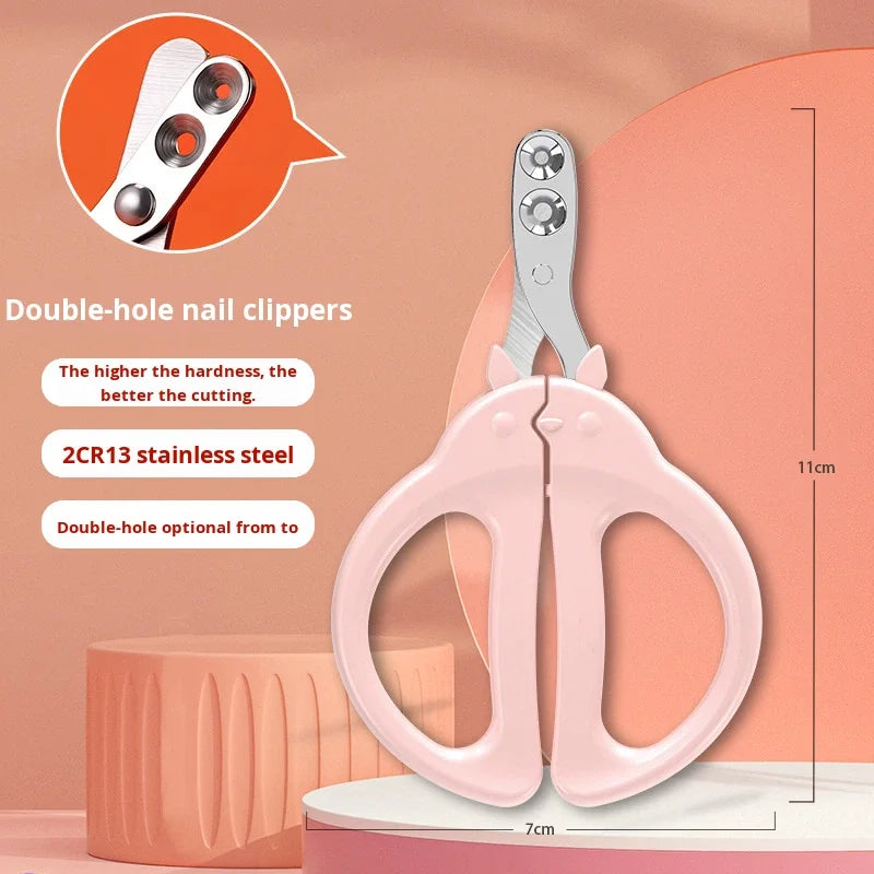 Best Selling Professional Stainless Steel Portable Simple Pet Nail Clippers Convenient Dog Cat Nail Trimmers Comfortable Claw