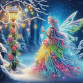 Diamond Art Painting Kits Snow Fairy,Special Shape Diamond Art for Beginners,Diamond Art Paintings Gem for Home Wall Decor Gift