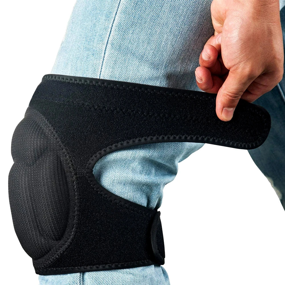 1pair  Knee Pads for Cleaning House Floors,Gardening Work,Carpet,Roofing,kneepads with Soft Inner Liner, Adjustable knee pads