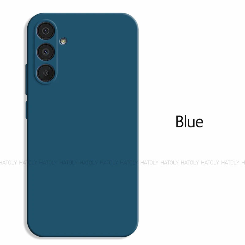 For Samsung Galaxy M15 Case Samsung Galaxy M15 M35 M55 5G Cover Original TPU Shockproof Liquid Silicone Phone Cover Samsung M15