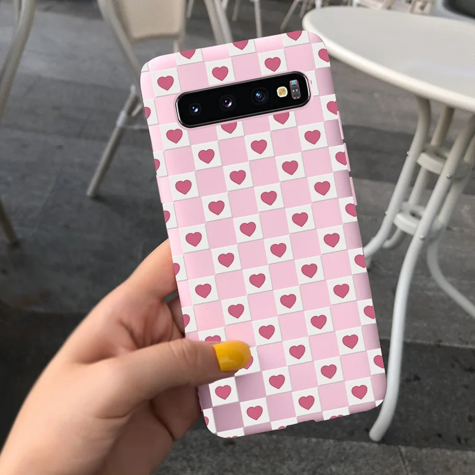 Silicon Case For Samsung Galaxy S10 Plus Phone Cover Samsung S10 S 10 S10e Flower Soft TPU Funda GalaxyS10 10e S10Plus Couqe