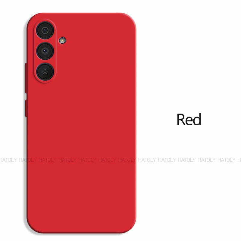 For Samsung Galaxy M15 Case Samsung Galaxy M15 M35 M55 5G Cover Original TPU Shockproof Liquid Silicone Phone Cover Samsung M15