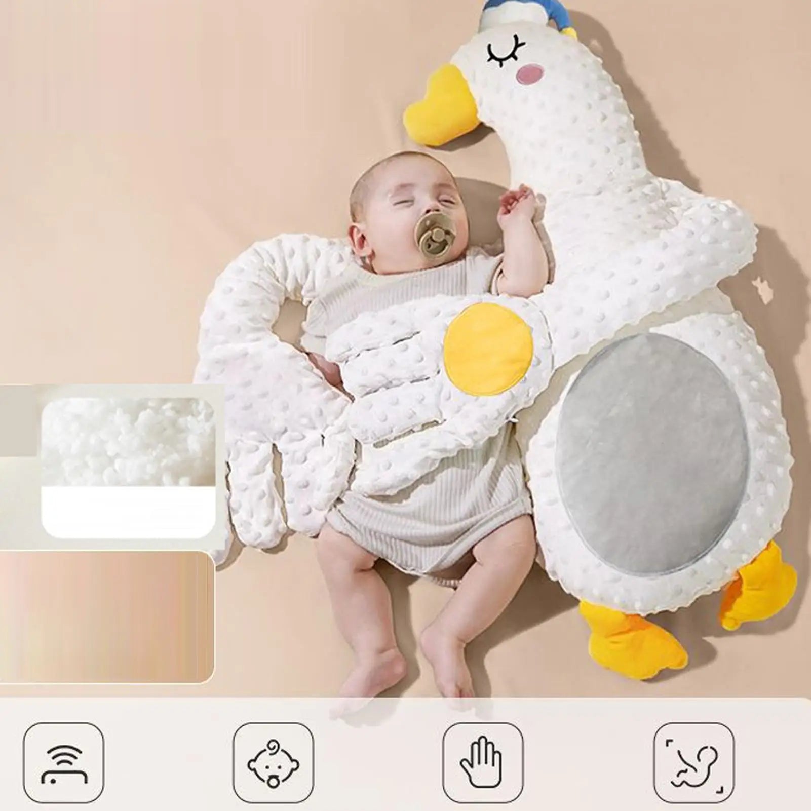 Electric Baby Hand Pillow Soothing Palm Patting Toy Baby Sleeping Patting Dolls With Soothing Palm Remote Control For Toddler
