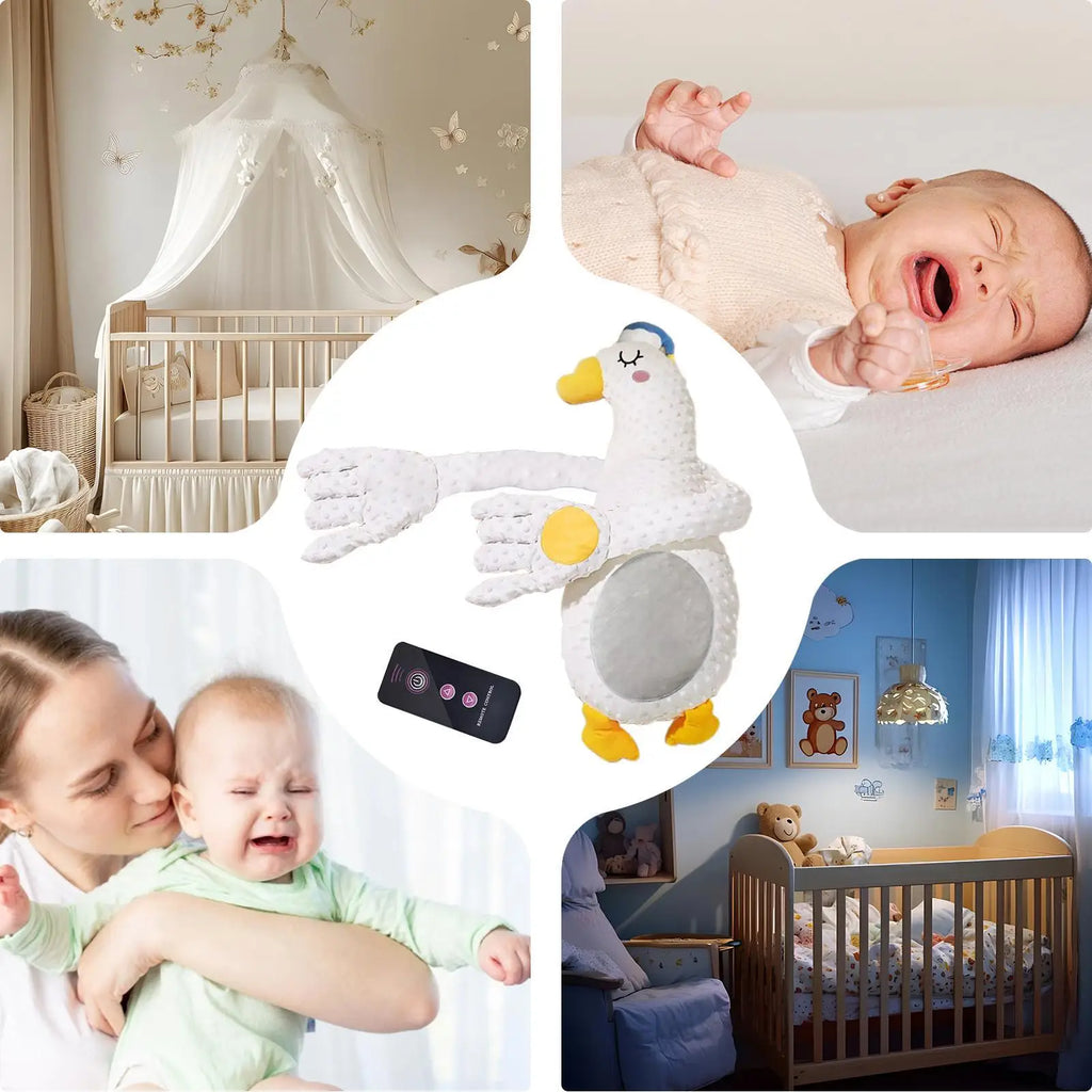 Electric Baby Hand Pillow Soothing Palm Patting Toy Baby Sleeping Patting Dolls With Soothing Palm Remote Control For Toddler