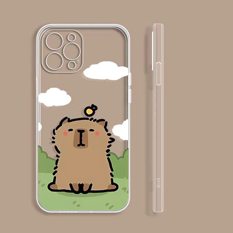 Girls Boys Couple Phone Case For IPhone 13 12 11 14 15 Pro XS MAX 7 8 Plus Mini X XR SE2 Cute Cartoon Cell Phone Cases Covers