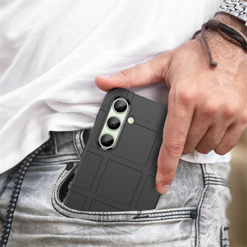 For Samsung Galaxy S24 FE Case Samsung Galaxy S24 FE Cover Shockproof Armor Rubber Anti-Slip Phone Cover Samsung Galaxy S24 FE