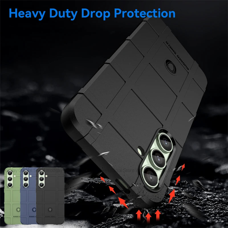 For Samsung Galaxy S24 FE Case Samsung Galaxy S24 FE Cover Shockproof Armor Rubber Anti-Slip Phone Cover Samsung Galaxy S24 FE