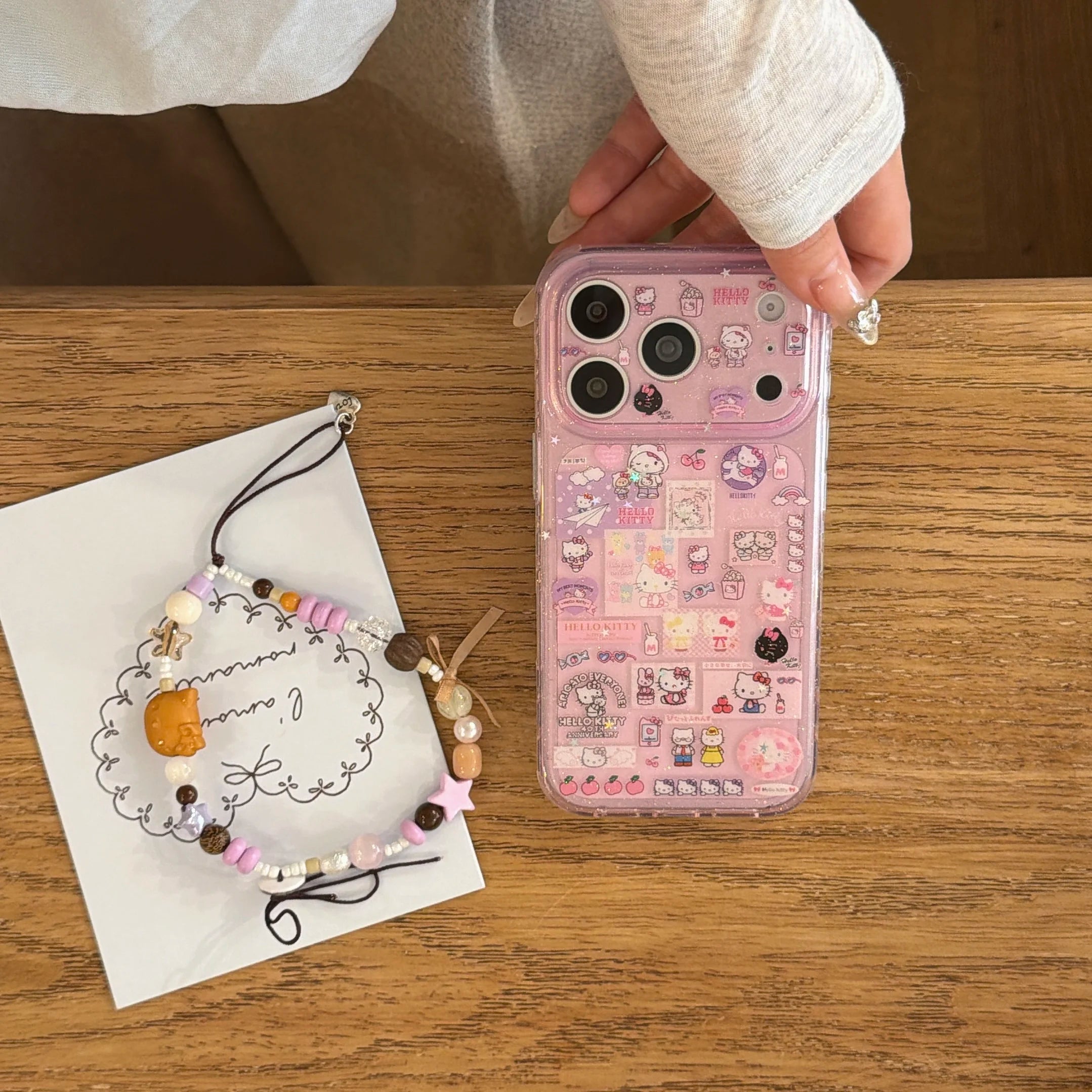 Girls Fashion Cute Cartoon For Hello Kitty Purple Case For iPhone 17 16 15 14 Pro Max Luxury Shockproof Protective Phone Cover