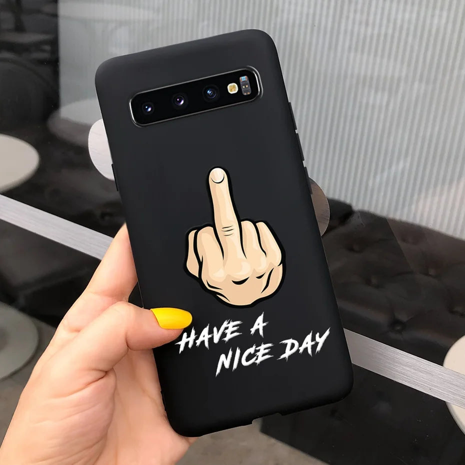 Silicon Case For Samsung Galaxy S10 Plus Phone Cover Samsung S10 S 10 S10e Flower Soft TPU Funda GalaxyS10 10e S10Plus Couqe