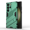 For Samsung Galaxy S24 Ultra Case Punk Armor PC Stand Holder Cases Shockproof TPU Phone Cover Samsung Galaxy S24 Plus S24 Ultra