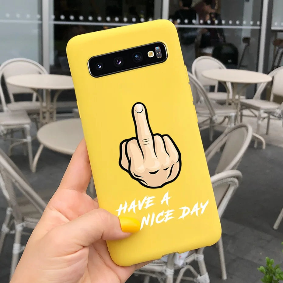 Silicon Case For Samsung Galaxy S10 Plus Phone Cover Samsung S10 S 10 S10e Flower Soft TPU Funda GalaxyS10 10e S10Plus Couqe