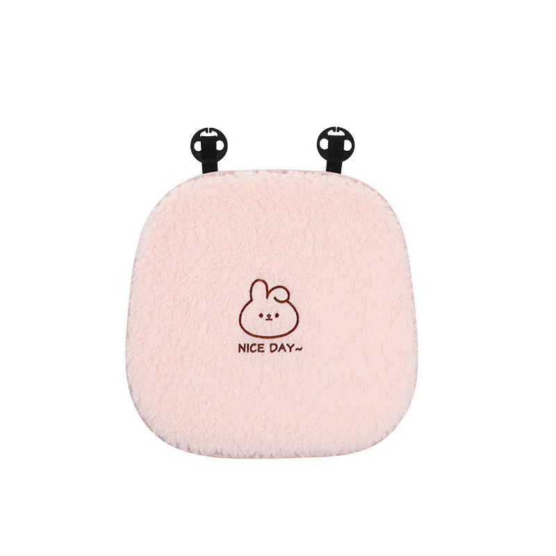 New Polar Fleece Cartoon Car Seat Cushion Pads Winter Warm Anti Slip Auto Seat Cushion Cover Decoration Interior Accessories