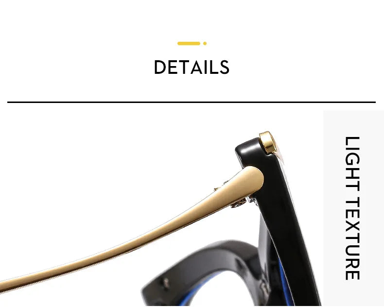 New Fashion Retro Anti Blue Light Cat Eye Glasses For Women Vintage Ladies Clear Computer Reding Eyeglasses Trending Wholesale