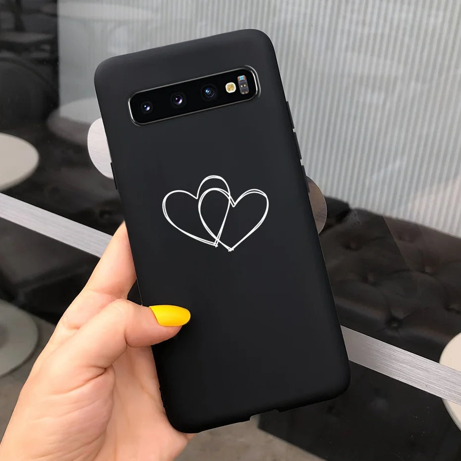 Silicon Case For Samsung Galaxy S10 Plus Phone Cover Samsung S10 S 10 S10e Flower Soft TPU Funda GalaxyS10 10e S10Plus Couqe