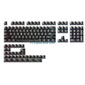 140pcs Keycaps Carbon Fiber Pattern Side Print Backlits for Mechanical Keyboard