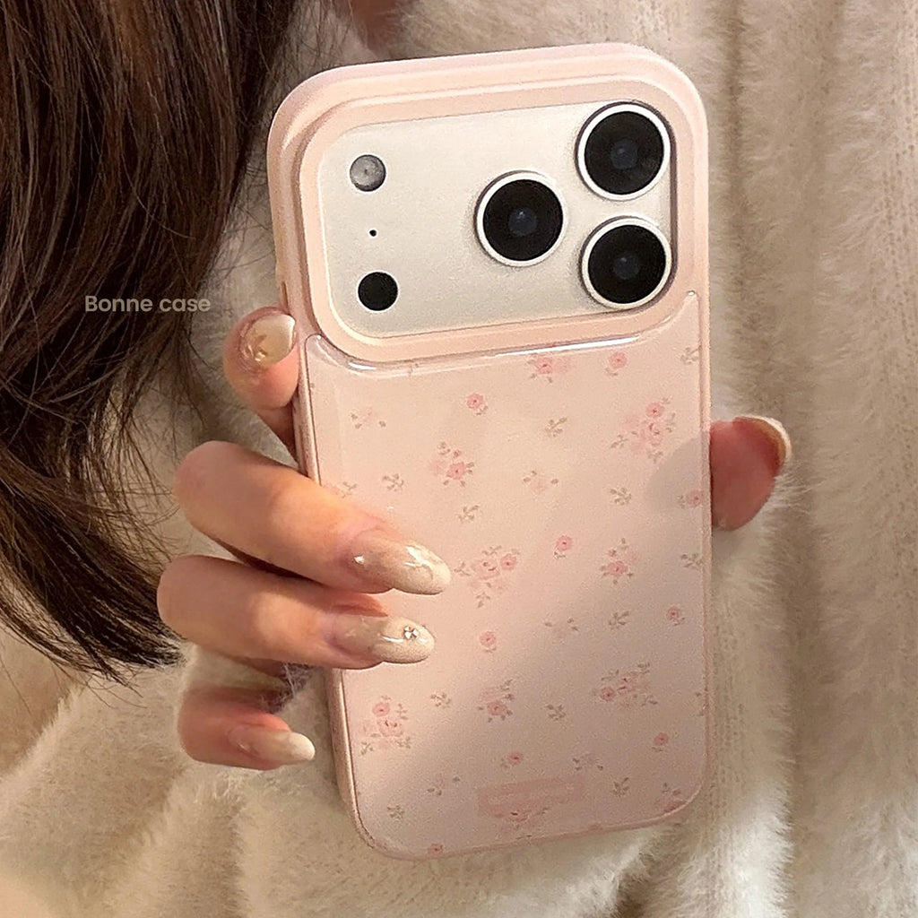 Fairy floral pink flowers refreshing gentle girls Phone case For iPhone 17 16 15 14 13 12 Pro Max Case Cute Luxury Cartoon Cover