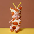 Little Baby Sleep Toy Simulation Rebirth Soothe Doll 11*5CM Plastic Plaything and Clothes Accessories Girl Gift