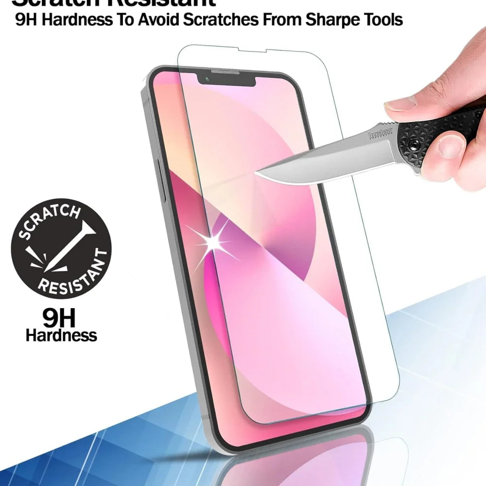 2~4PCS Screen Protector For iPhone 17 16 Pro Max Tempered Glass For iPhone 17e 16e 15 14 13 12 11 Pro Max Phone Film iPhone17