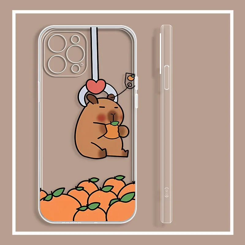 Girls Boys Couple Phone Case For IPhone 13 12 11 14 15 Pro XS MAX 7 8 Plus Mini X XR SE2 Cute Cartoon Cell Phone Cases Covers