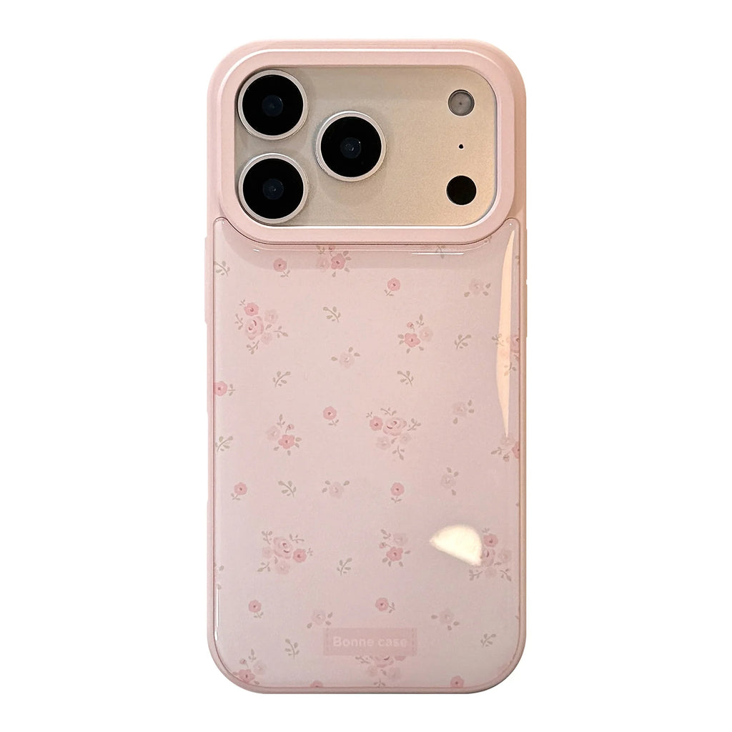 Fairy floral pink flowers refreshing gentle girls Phone case For iPhone 17 16 15 14 13 12 Pro Max Case Cute Luxury Cartoon Cover