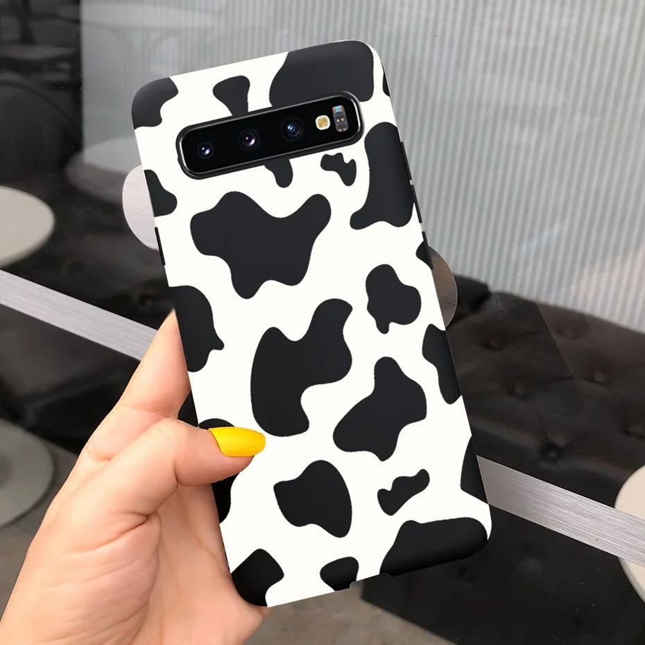 Silicon Case For Samsung Galaxy S10 Plus Phone Cover Samsung S10 S 10 S10e Flower Soft TPU Funda GalaxyS10 10e S10Plus Couqe