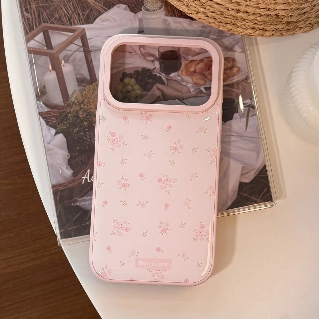 Fairy floral pink flowers refreshing gentle girls Phone case For iPhone 17 16 15 14 13 12 Pro Max Case Cute Luxury Cartoon Cover