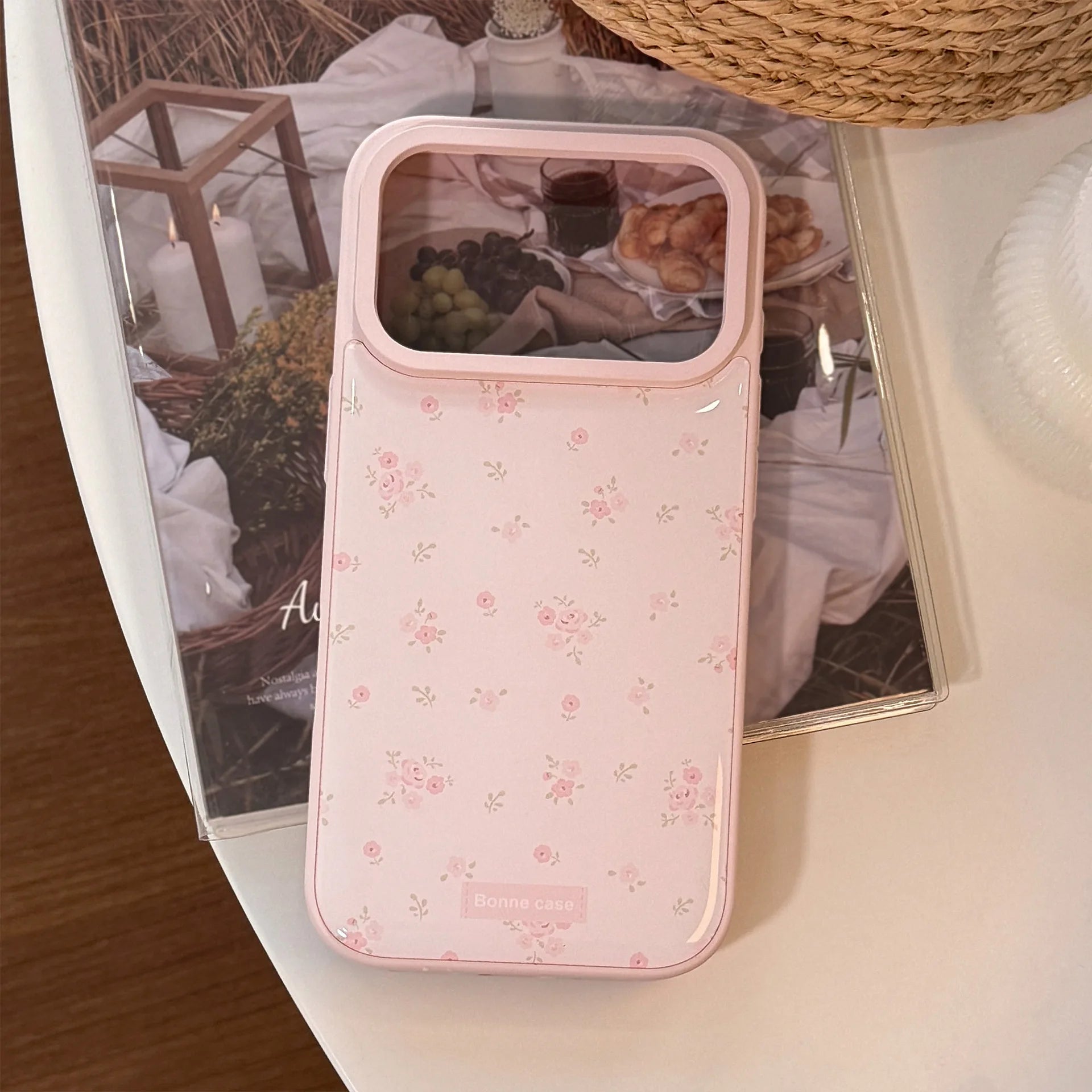 Fairy floral pink flowers refreshing gentle girls Phone case For iPhone 17 16 15 14 13 12 Pro Max Case Cute Luxury Cartoon Cover