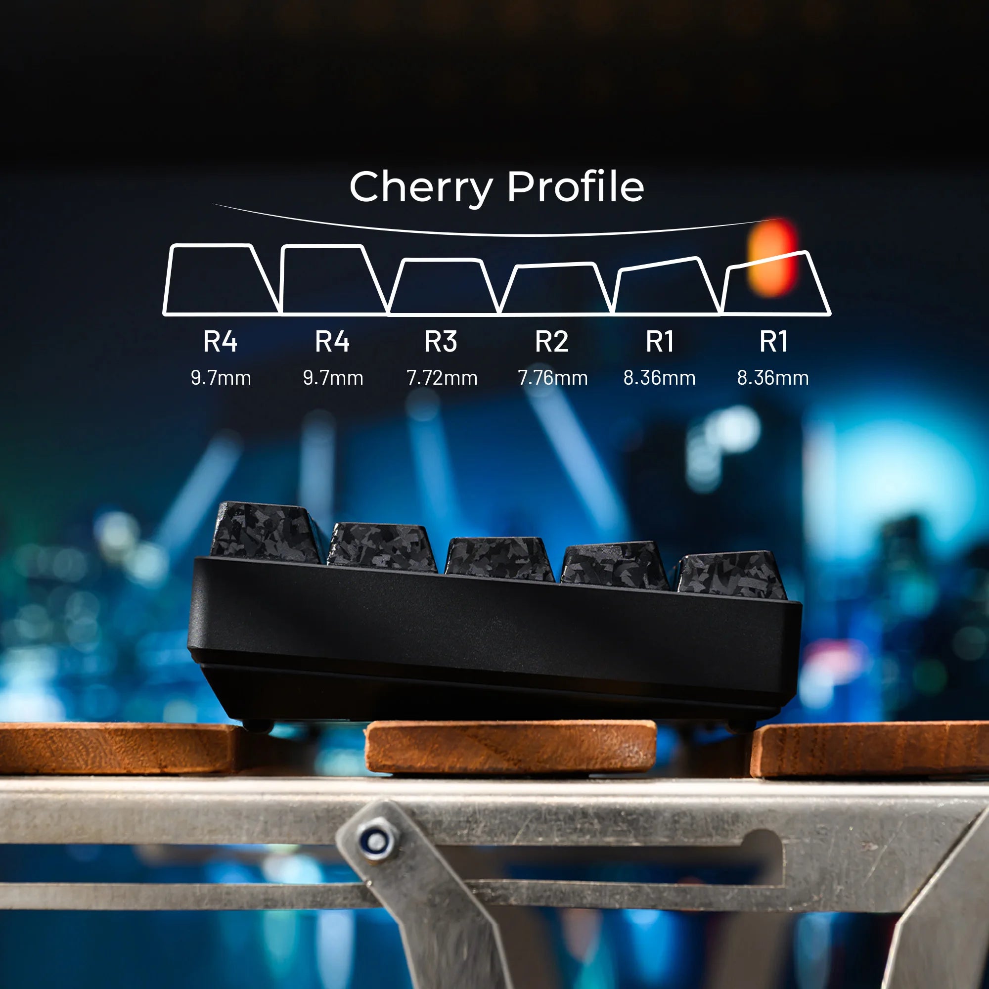 XVX White Forged Carbon Keycaps Side Print PBT Shine Through Key Cap Cherry Profile for 61/68/87/100 Keyboard 140 Keys