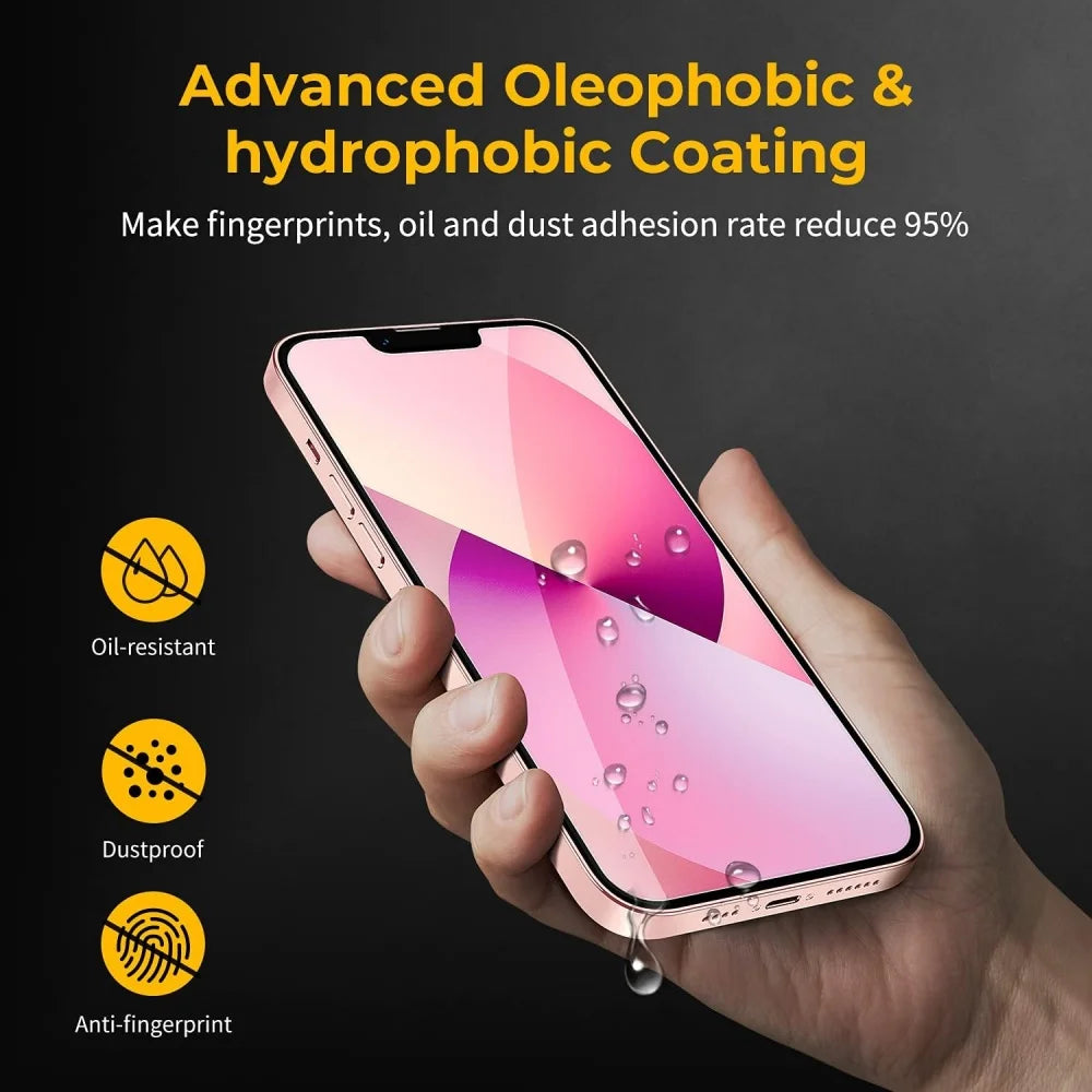 2~4PCS Screen Protector For iPhone 17 16 Pro Max Tempered Glass For iPhone 17e 16e 15 14 13 12 11 Pro Max Phone Film iPhone17