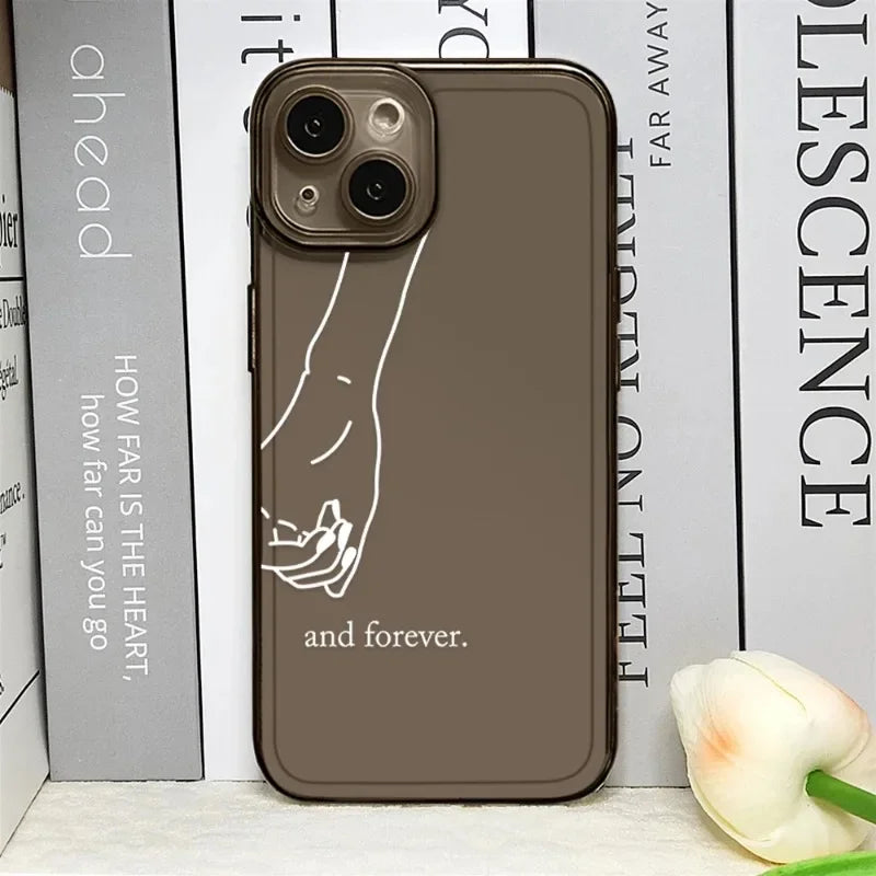 Girls Bff Best Friends Forever Always ﻿Phone Case For iPhone 16 15 14 13 12 11 Pro Max Mini X XS XR SE 7 Plus Cute Couple Cover