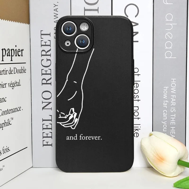 Girls Bff Best Friends Forever Always ﻿Phone Case For iPhone 16 15 14 13 12 11 Pro Max Mini X XS XR SE 7 Plus Cute Couple Cover
